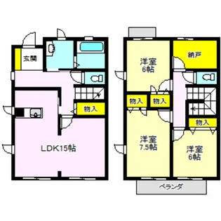プルミエA棟【1階】の間取り