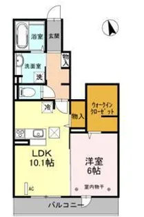 モルト・ベーネ【1階】の間取り