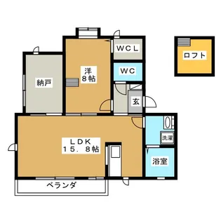 メゾンフィオーレ【2階】の間取り