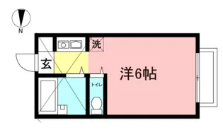 ハイツm【1階】の間取り