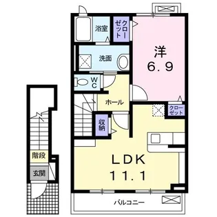 ブリーゼ・M【2階】の間取り
