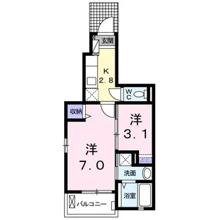 プロムナードヴィラIII【1階】の間取り