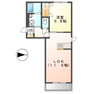 シャーメゾン キーズ【2階】の間取り