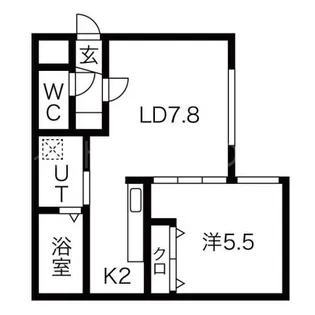 ル・ファールN32【1階】の間取り