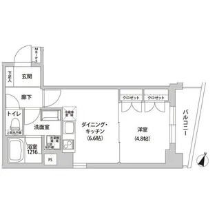 カリス初台【2階】の間取り