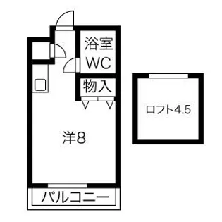 メゾンクレール【2階】の間取り