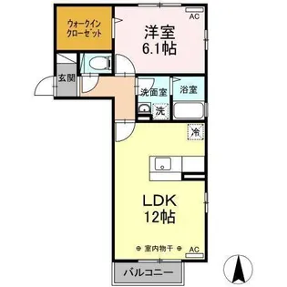 グランシャリオC【2階】の間取り