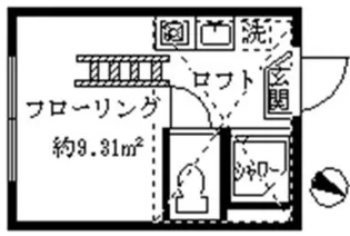 フェリスカーサ【2階】の間取り