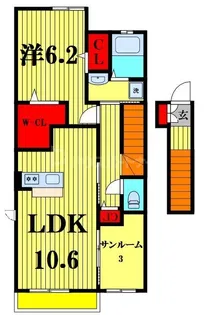 ユイマールS【2階】の間取り