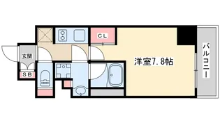THE MUTUAL 江坂【5階】の間取り