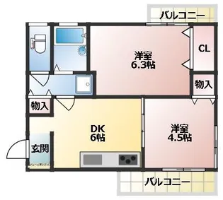 サンコートセリザワ【3階】の間取り