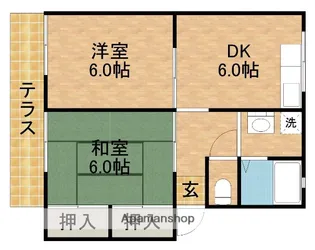 コスモス高丘【1階】の間取り