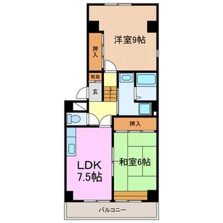 レジデンス永井【3階】の間取り