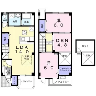 グリーンヒル【1階】の間取り