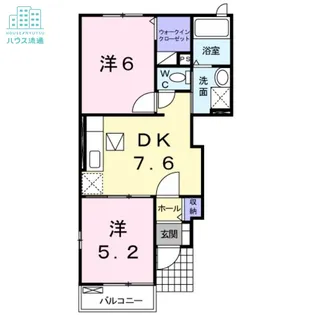 フィオーレビラ【1階】の間取り