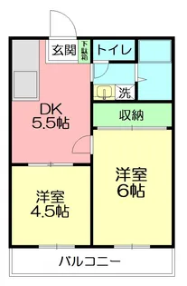サニーハイツ【1階】の間取り