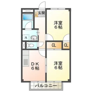 メゾン花月【2階】の間取り