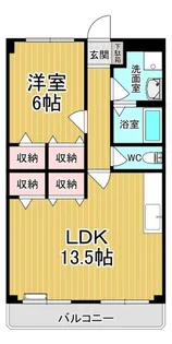 ロイヤルハイツ【4階】の間取り