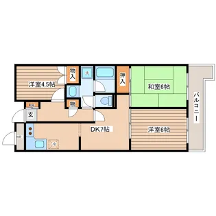 グレイスハイツ台原【2階】の間取り
