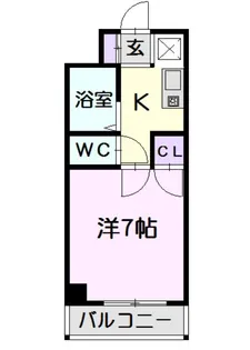 ドルフ亀島IV【1階】の間取り
