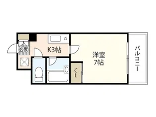 アイランドシティ猫屋【4階】の間取り