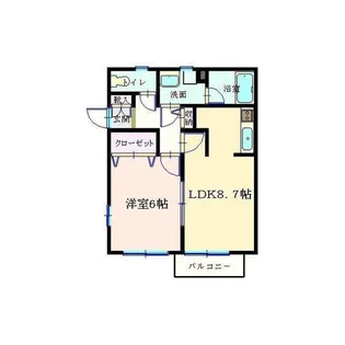 エバーグリーンII【1階】の間取り