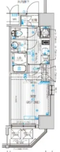 クレストタップ京橋【4階】の間取り