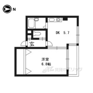 グリーンヒル鞍馬口【4階】の間取り