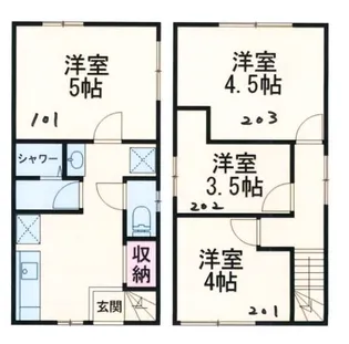 スカイハイツ赤羽北1【2階】の間取り