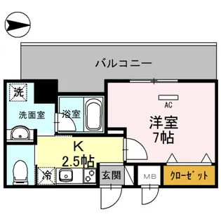 Lavart森ノ宮【4階】の間取り