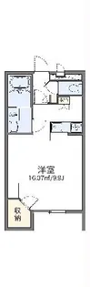レオパレスメルベーユ廣 大川【2階】の間取り