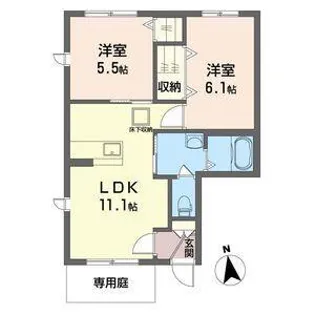 ティプラザ駒生町 B【1階】の間取り