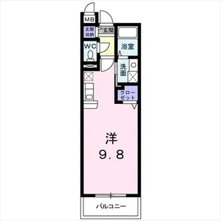 イーストワン【3階】の間取り