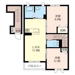 ブランピア【2階】の間取り