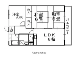 ピュアネスDoi【2階】の間取り
