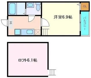 stage上谷刈【1階】の間取り