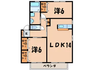 ウエストソレイユの間取り