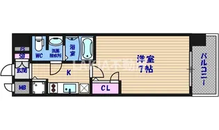 エスリード大阪城公園【6階】の間取り