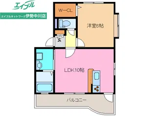 ブランフルール【2階】の間取り
