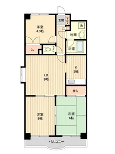 TEK藤沢ハイツ【2階】の間取り