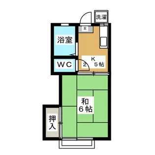 ユースハイツ日野II【2階】の間取り