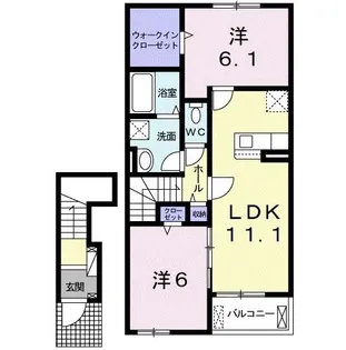 ディモーラ セレノ【2階】の間取り