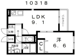 ステラウッド旭ヶ丘【2階】の間取り