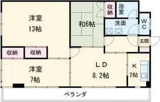 寿マンション【2階】の間取り