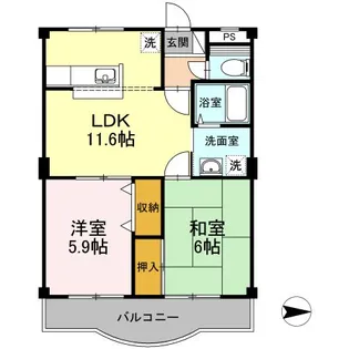 エスポワール【2階】の間取り