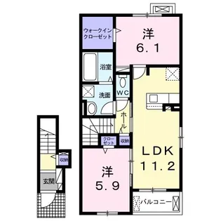 グランドハウス佐久II【2階】の間取り