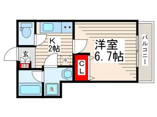 AZUL KASAI【1階】の間取り