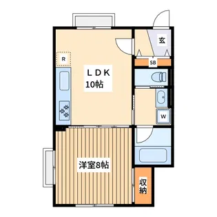 ファミール南町田【1階】の間取り