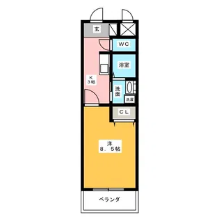 ソレイユ中村公園【1階】の間取り