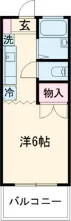 ドウエルいどやA【2階】の間取り